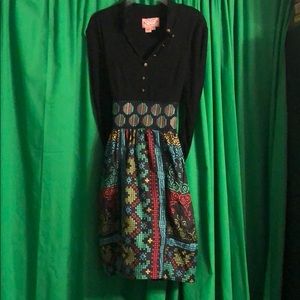 Geometric print dress